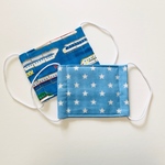 ☆本日まで☆キッズ ダブルガーゼマスク〈8×11〉☆2個セット 星柄 BLB