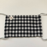 ハンドメイド ガーゼマスク ポケット付き チェック