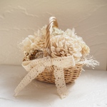 ドライフラワー のnaturalカゴアレンジ✽