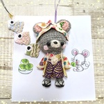 【端午の節句】兜をかぶったねずみさんと鯉のぼりのストラップ☆送料無料