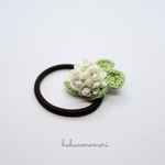 レース糸♡シロツメクサのヘアゴム