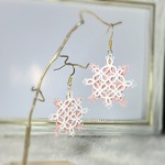 絹糸タティングレース ふた色襲 薄花桜