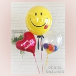 Cー1 バルーン 結婚式 ウェディング 誕生日 開店祝い 周年祝い 出産祝い フリンジバルーン タッセル バルーン電報 バルーンギフト 文字入りバルーン スマイル デニム