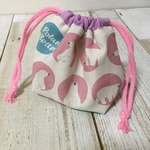 ミニ巾着 しろくま(ピンク)