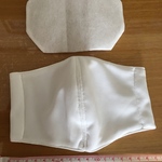 【送料込】インナー立体マスク白 速乾生地 不織布付