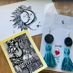 タッセルピアスのセット🌼