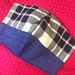 チェックのツートン!インナーマスク!送料無料!