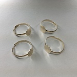 【4個】フリーサイズリング ゴールド 144