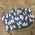 ペンギンがいっぱいの立体マスク♪︎