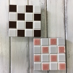 【限定】タイルコースター〜市松模様2枚セット
