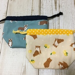 《コロナに負けるな様専用》ミニ巾着 柴犬レモン、コーギー