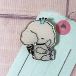 穏やかなぞうのブローチ☆