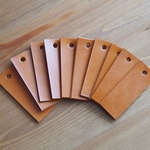 栃木レザー レザータグ 10枚 席札 (ブラウン)