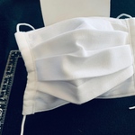 送料込 小さめさらしプリーツマスク2枚セット