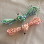 手染めマスクゴム ハンドメイド トロピカルカラー2m&モンスターズインクカラー2m