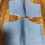 夏でも呼吸のラクなデニムマスク、ジャンボと子ども