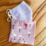 マスクを入れる為の小さな袋*フラミンゴ