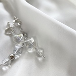 きらきらオーロラとクリアピアス