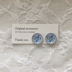 送料無料✴︎アレルギー対応✴︎blue cabochon♡ピアス・イヤリング