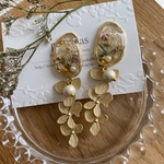 dry bouquet &ゴールドフラワーピアス/イヤリング