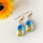 🌻ひまわりピアス 青空と向日葵❁15