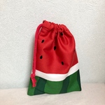 フレッシュ! スイカ柄のコップ袋 巾着袋