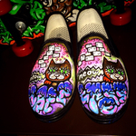 怪しい猫のPOPなスリッポン☆23.5cm