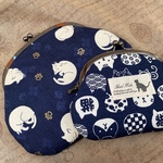 ☆y様オーダー品☆まるまる白猫の大き目ポーチセット♪