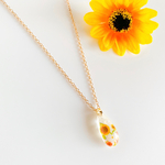 ❁向日葵の雫ネックレス