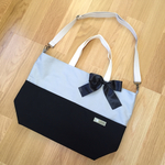 たっぷり入る♡バイカラーマザーズバッグ