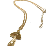 *きのこ* ゴールドネックレス