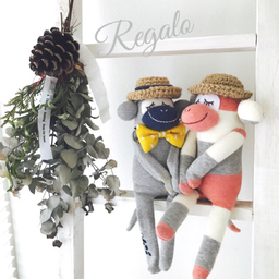 アフロ♡ソックスモンキー♡ペア REGALO5'S GALLERYのプロフィール | minne 国内最大級の