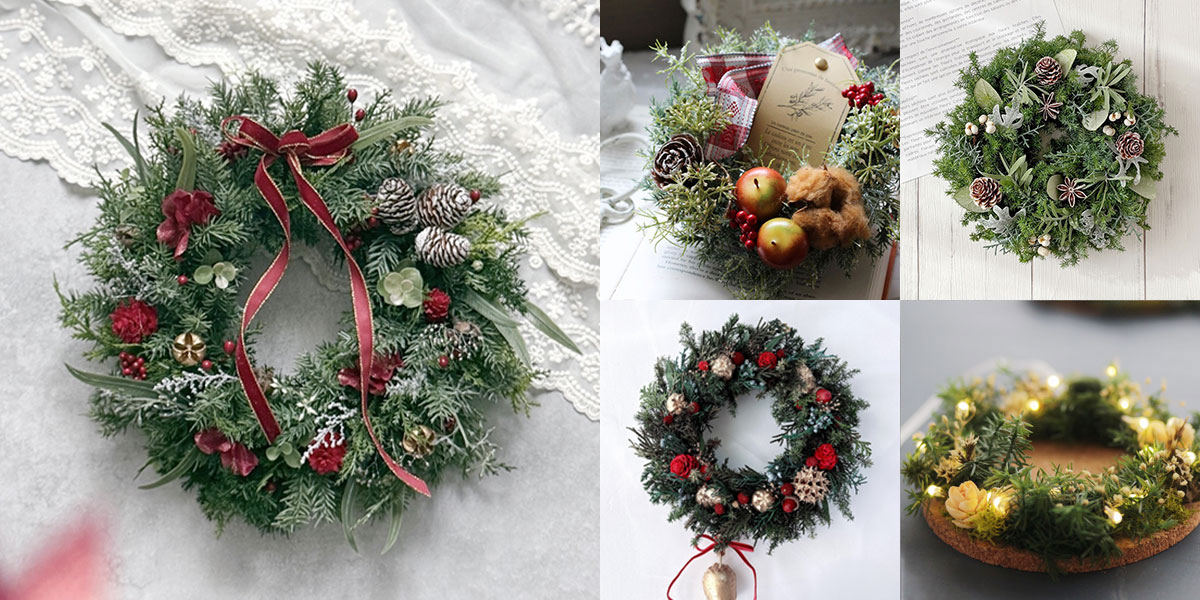 手作りクリスマスリースの作り方｜簡単な手順とおしゃれな作品20選