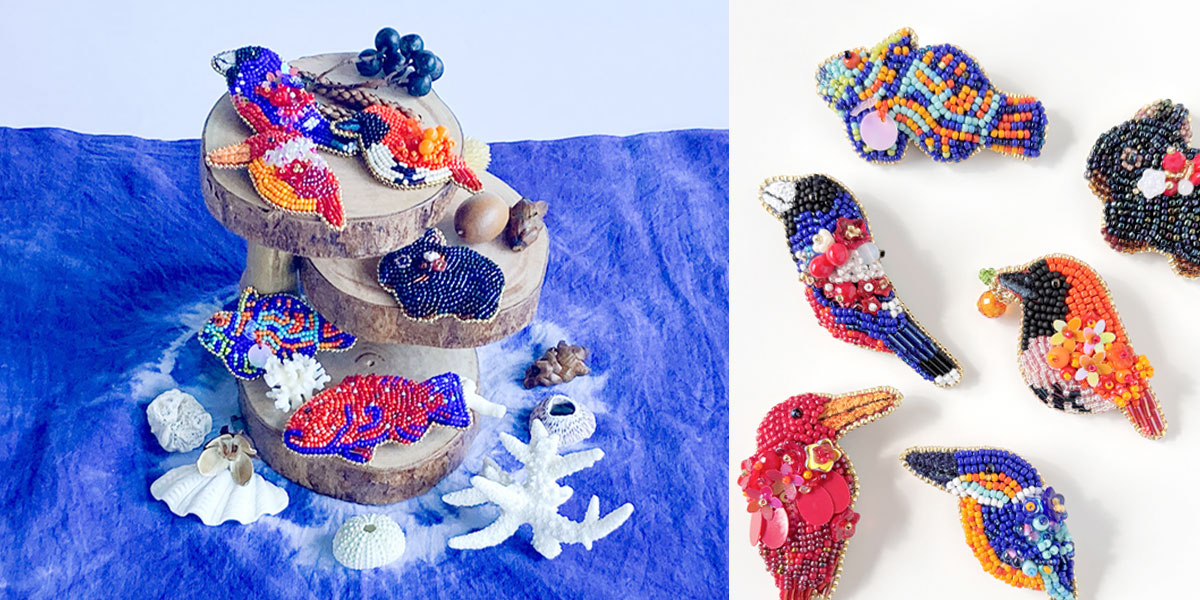 奄美の生きものにいのちを吹き込む。ビーズ刺繍作家mitsuroさんが「珠
