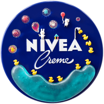 MaHoMeさんの「アヒルちゃんとおふろ」缶