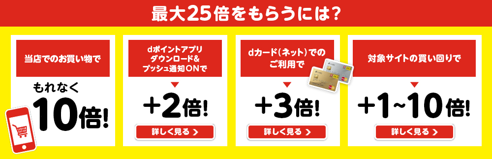 最大25倍をもらうには？