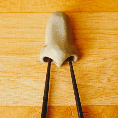 鼻の穴はしおき２WAY大(グレー：穴 ピンク色)