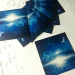 【送料０】④星雲  アンティーク台紙/OPP袋付き　色彩屋吉宗