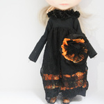 ネオブライスドール お洋服 ハロウィン　ブラック　ワンピース　アウトフィット 
