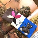 🐻felt de patchworkテディベアのペンケース🐻