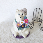 しろくま貯金箱 秋桜🌸セット①