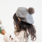 6color : まぁるいフォルムのknitベレー帽