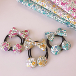 小花柄ヘアゴムセット