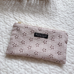 マスク入れ ポーチ チェックアンドストライプ プチロンド あずきミルクポーチ