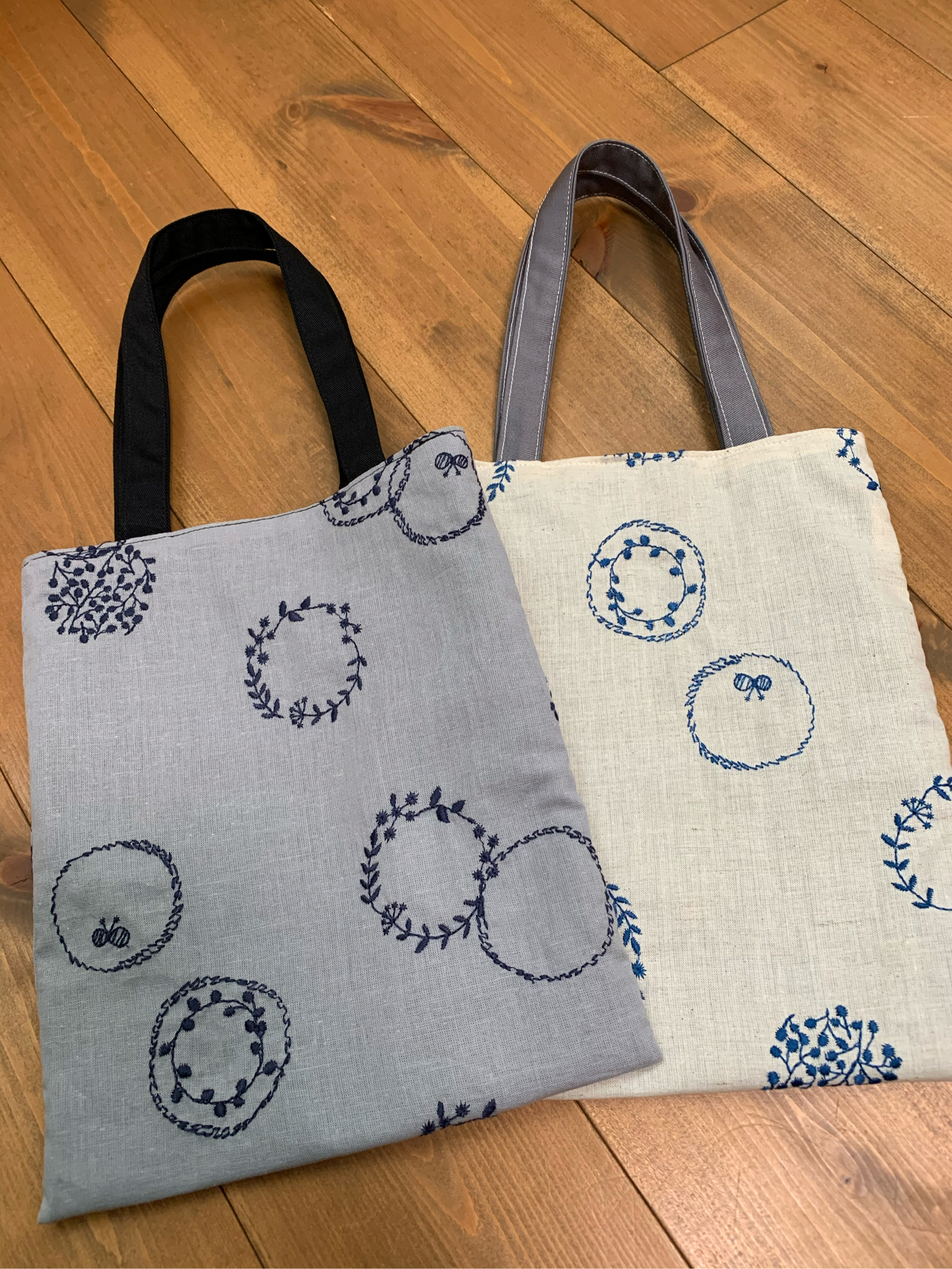 刺繍 花 - トートバッグの人気通販 | minne byGMOペパボ 国内