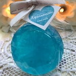 宝石石鹸💎アクアマリン風　ハンドメイドソープ　石けん　せっけん