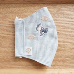 ［選べるサイズ］チワワと桃の刺繍マスク