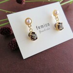 チョコオレンジ　イヤリング/ピアス