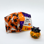 セール🧡 ハロウィン🧙‍♀️🎃👻 黒猫 ゴースト かぼちゃ 柄 立体ガーゼマスク 大人用 カントリー 高学年 中学生 高校生