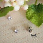 ●在庫限り●まるでピアス＊petit swarovskiローズウォーターオパール＊シルバー